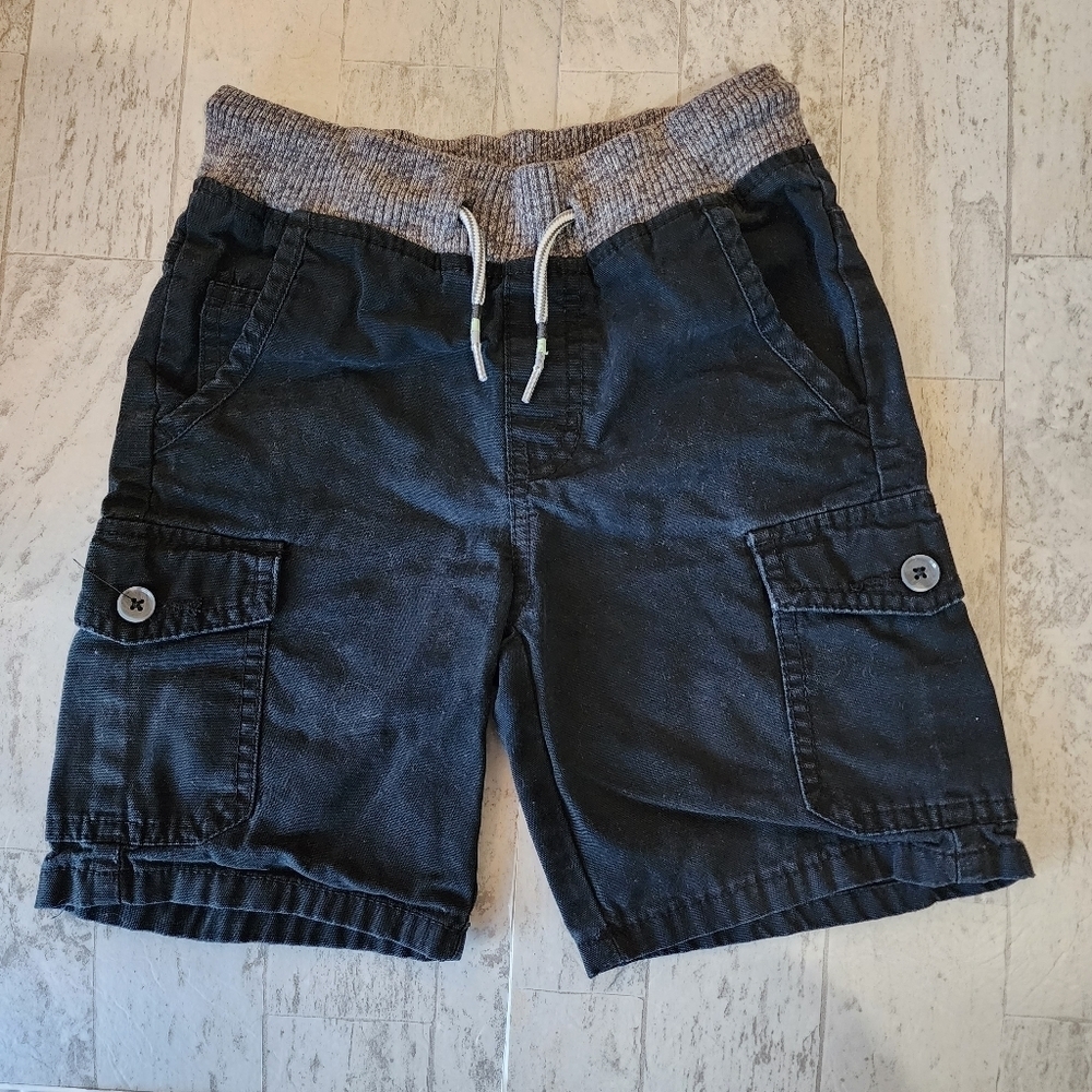 Cat & Jack Black pull on cargo shorts Size S (6/7) - Picture 1 of 5